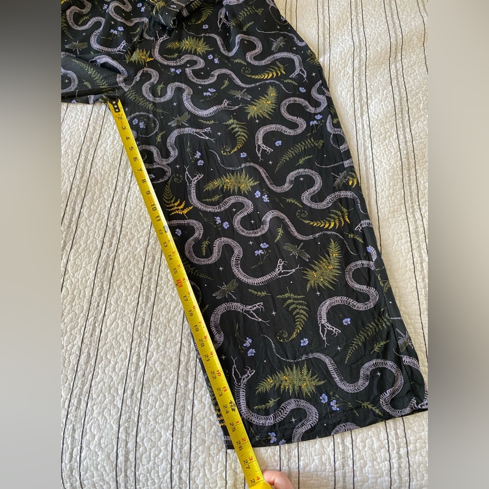 Midnight Hour 3XL jumpsuit romper snake insect fern print - Picture 8 of 11